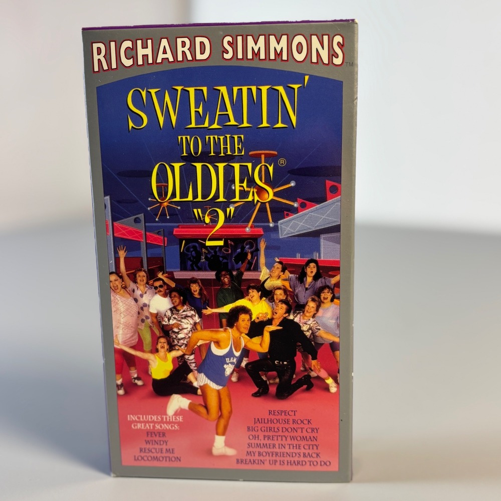 Richard Simmons Sweatin' To The Oldies 2 VHS 1993 Workout Exercise GoodTimes